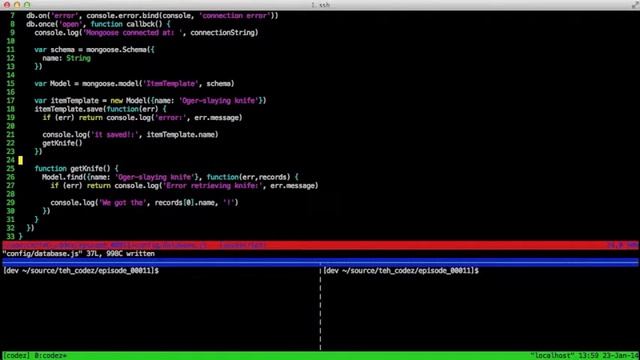 11 - MongoDB + Node = Mongoose (an intro) смотреть онлайн