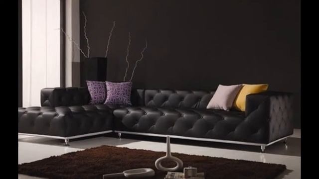 Диваны угловые черные смотреть онлайн