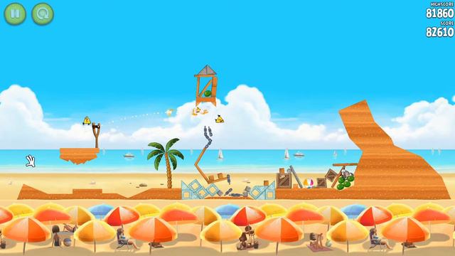 ПРОХОЖДЕНИЕ Angry Birds Rio: BEACH VOLLEY - Level 6-6 (3 ЗВЕЗДЫ) смотреть онлайн