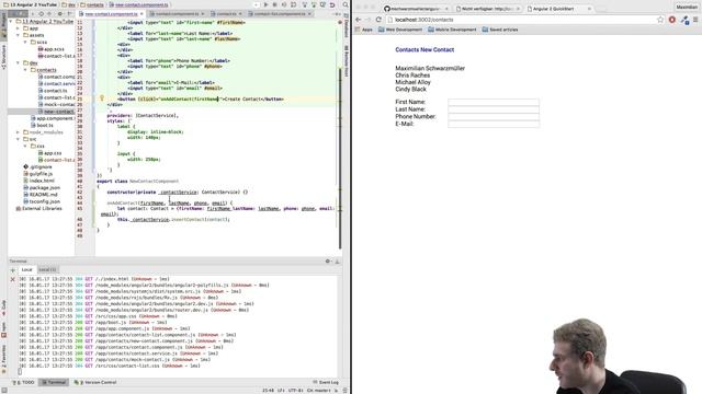 Angular 2 Tutorial (2016) - Inserting Data with Services + More Routing смотреть онлайн