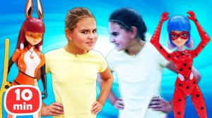 Леди Баг спасает Адриана! Сборник видео для девочек про игры в куклы Леди Баг