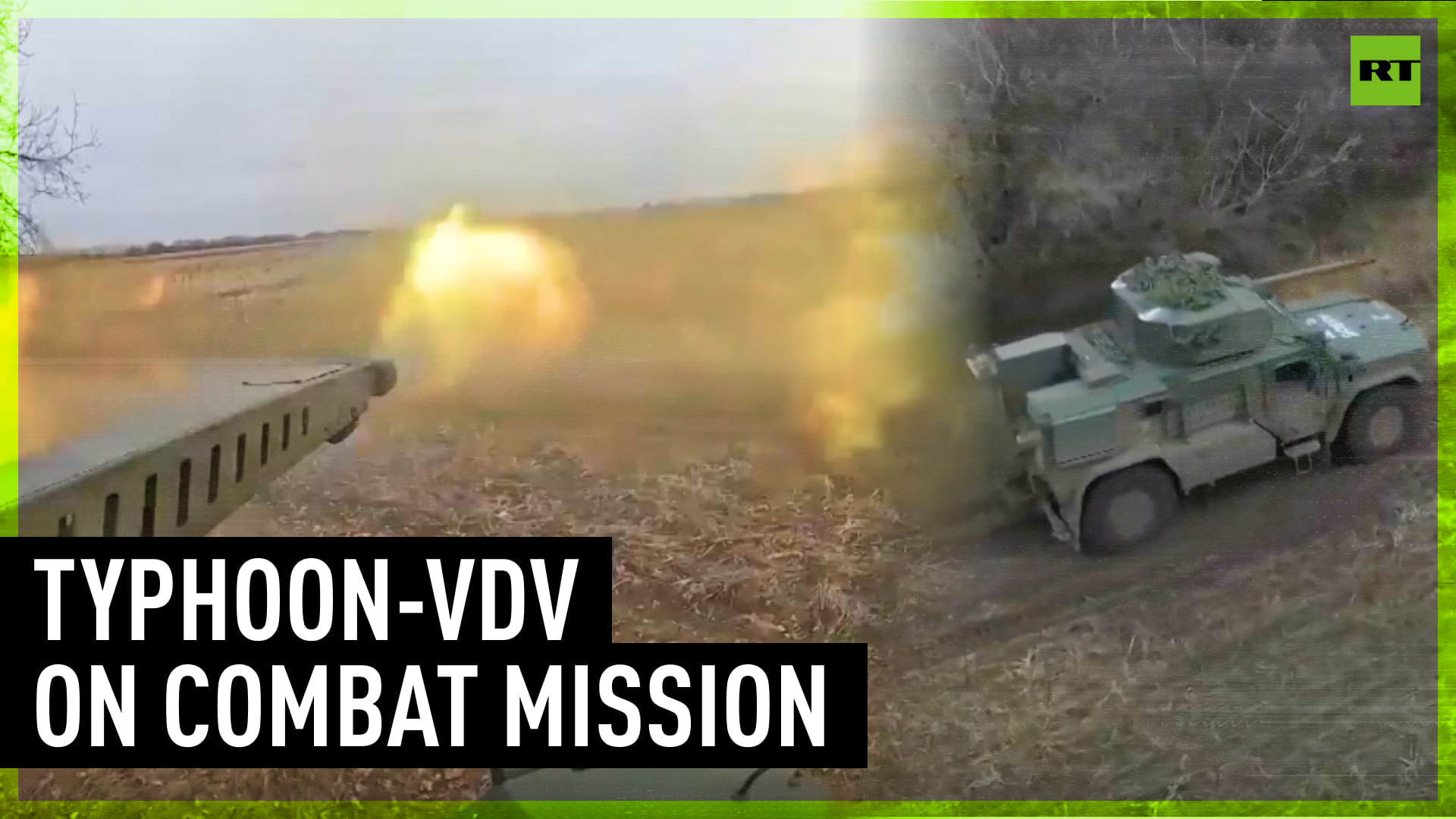 Russian Forces Strike At Ukrainian Positions Using Typhoon-VDV Multi-purpose Armored Vehicles