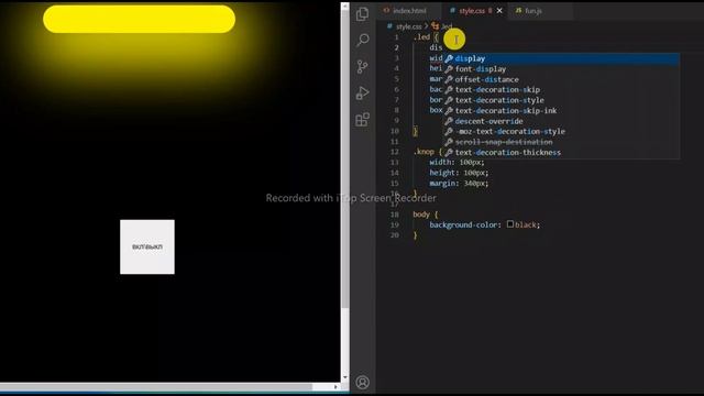 Включить лампочку. HTML CSS JavaScript смотреть онлайн