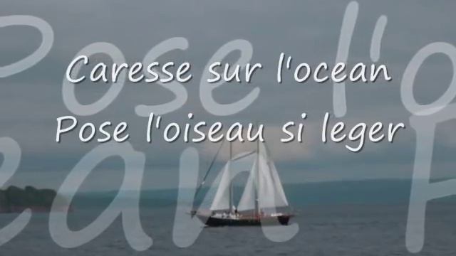 Caresse Sur L'Ocean, Lyrics