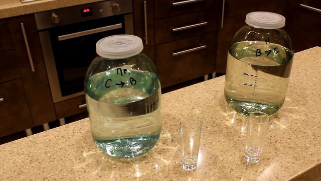 Спирт в воду или наоборот.