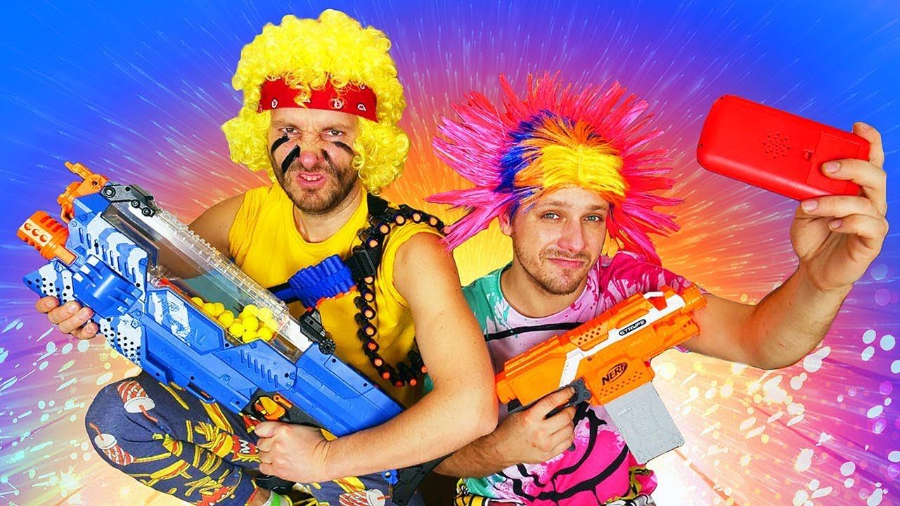 Nerf Blaster Castle Cinema! Nerf FPS Funny Videos With Nerf Rival & Nerf Elite Stryfe