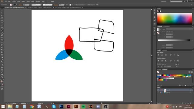 Illustrator Tutorial - How To Use The Live Paint Bucket Tool смотреть онлайн
