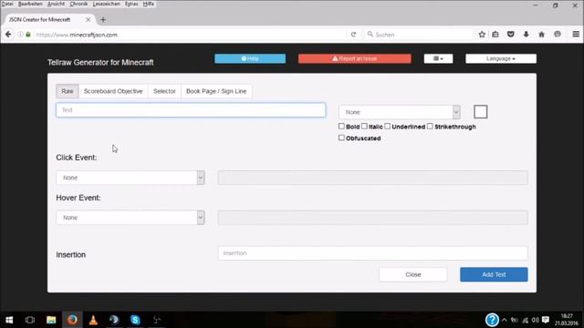 Tutorial von der Website Minecraft JSON смотреть онлайн