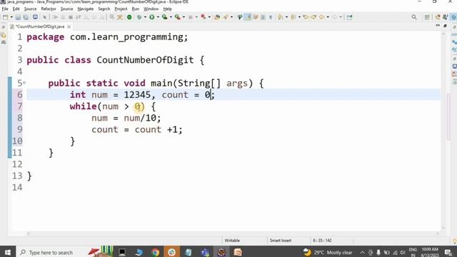 Java Program to Count Number of Digit in a Number смотреть онлайн