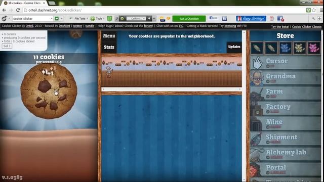 Cookie Clicker Hack: Golden Cookies Working (v.1.0383) смотреть онлайн