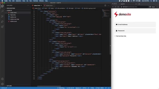 Animated Login Form with HTML & CSS #2 (Using SCSS) смотреть онлайн