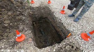 Прокол под дорогой для газовой трубы методом ГНБ