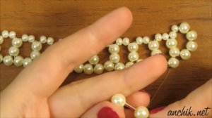 DIY: Vintage beaded pearl collar / Винтажный воротник из жемчужных бусин