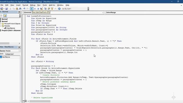 Converting Hyperlinks to Footnotes (Microsoft Word) using macros смотреть онлайн