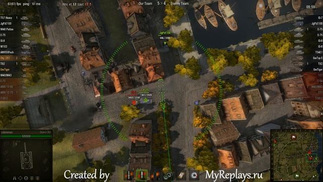 WOT: Fisherman's Bay - Object 261 - 3 frags смотреть онлайн