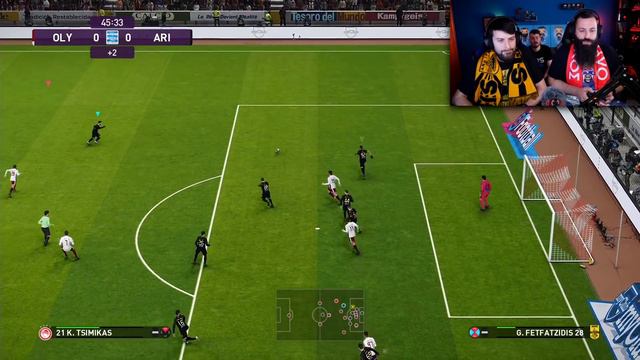 ΟΛΥΜΠΙΑΚΟΣ - ΑΡΗΣ | PLAY OFF PES 2020 | TechItSerious смотреть онлайн