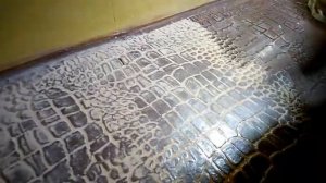 Декоративная Штукатурка  из обычной фасадной шпаклевки.Как сделать своими руками  "Кожа Крокодила".