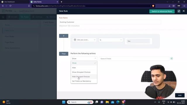 ZOHO Forms: Setting Up Rules in a Form | Part: 3 смотреть онлайн