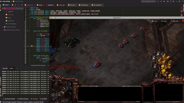 Playing StarCraft with Python смотреть онлайн