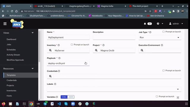 Magma Orchestrator Deployment | AWX | Ansible
