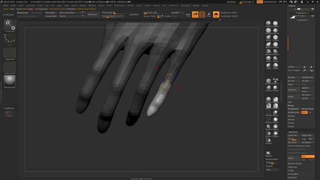 Создание женского персонажа. Стрим №1. Zbrush 2018. смотреть онлайн