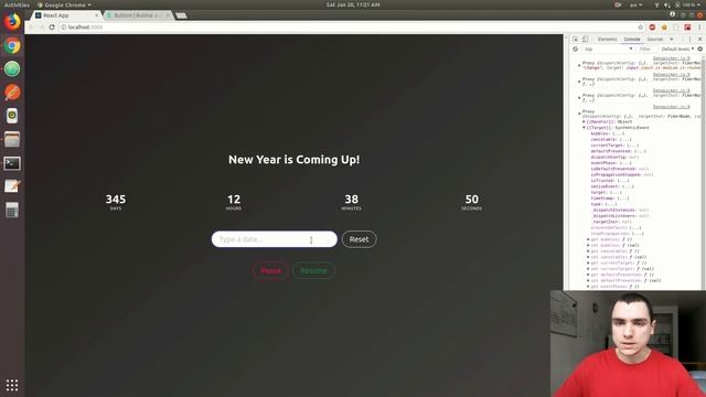 React JS Tutorial - #11 Listening to Events смотреть онлайн