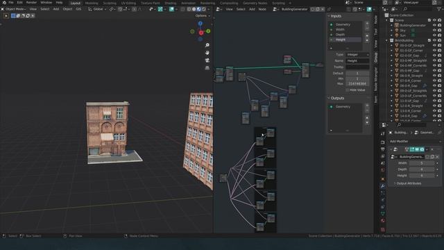 Blender: procedural buildings with geometry nodes fields | pt. 3 смотреть онлайн