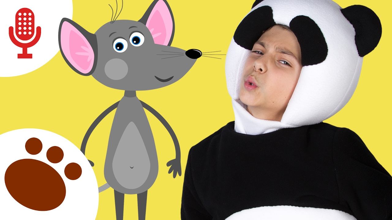 МЫШКА Караоке ТРИ МЕДВЕДЯ - Веселая детская песенка про мышку - mouse song смотреть онлайн