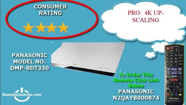 Review Panasonic Blu-Ray Player 4K Up-scaling 3D Wi-Fi - DMP-BDT330 смотреть онлайн