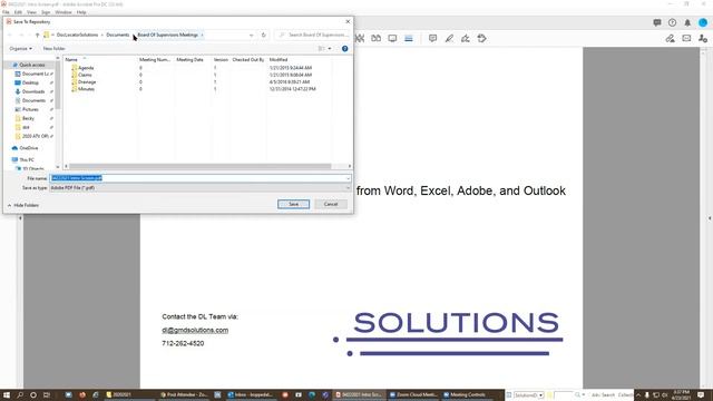 Saving to Document Locator Directly from Word, Excel, Outlook and Adobe смотреть онлайн