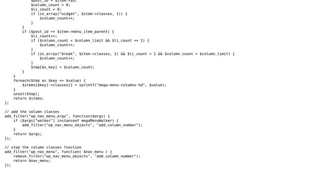 Wordpress: Mega Menu Walker смотреть онлайн