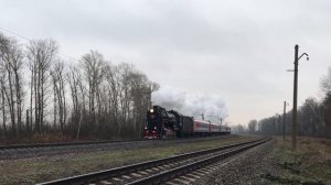 Лебедянка! Паровоз Л-2057 с пригородным поездом Ярославль – Рыбинск