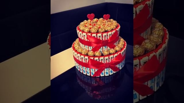 Идея подарка на свадьбу. Подарок своими руками. День рождения. Ferrero Roche. Kinder смотреть онлайн