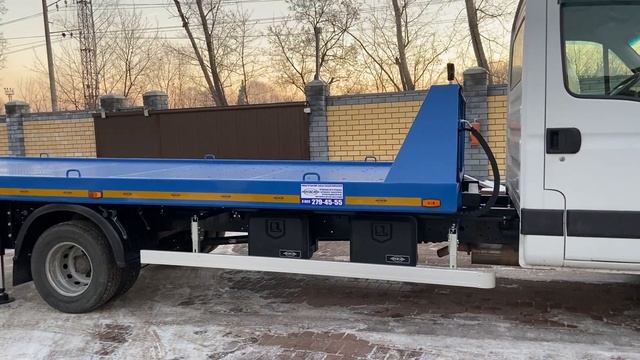 Платформа для эвакуатора Iveco Daily завод НЗСА. Переоборудование в эвакуатор . смотреть онлайн