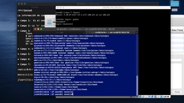Borrar usuarios - RedHat / Rocky Linux / Alma Linux / Oracle Linux / CentOS смотреть онлайн