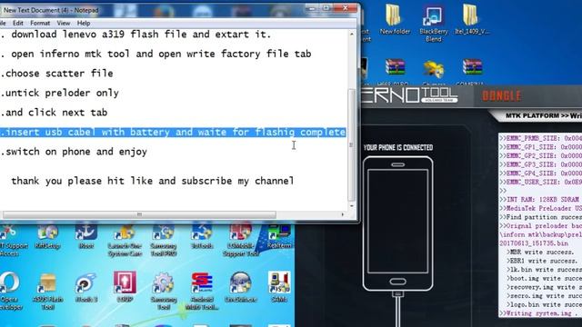 lenevo a319 flashing without dead risk by inferno mtk tool смотреть онлайн