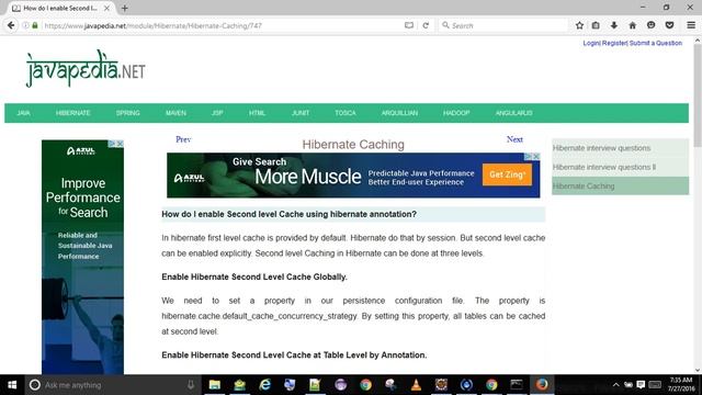 How do I enable Second level Cache using hibernate annotation?
| javapedia.net смотреть онлайн