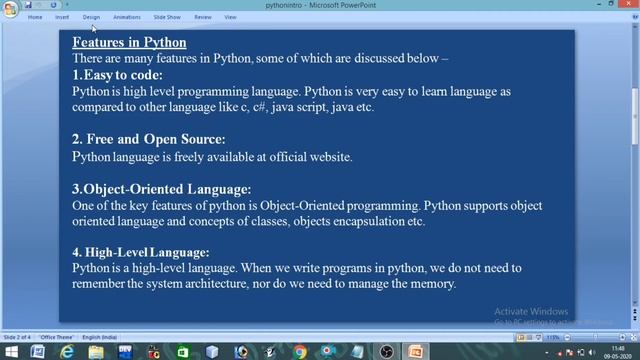 Introduction of Python||Features of Python||python shell||class 11 ||class12 #1||Saral programming смотреть онлайн