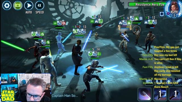 Ben Solo Proving Grounds with No Galactic Legend! The Galactic Republic Ladies Get It Done! SWGOH смотреть онлайн