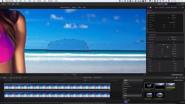 КАК УБРАТЬ ЛИШНИЕ ОБЪЕКТЫ в кадре в Final Cut Pro? ==ФИШКИ FINAL CUT== смотреть онлайн