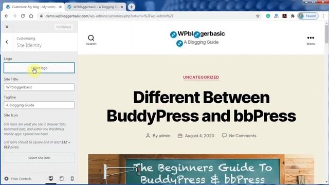 How to change Site Title and Tagline in WordPress Blog Hindi смотреть онлайн