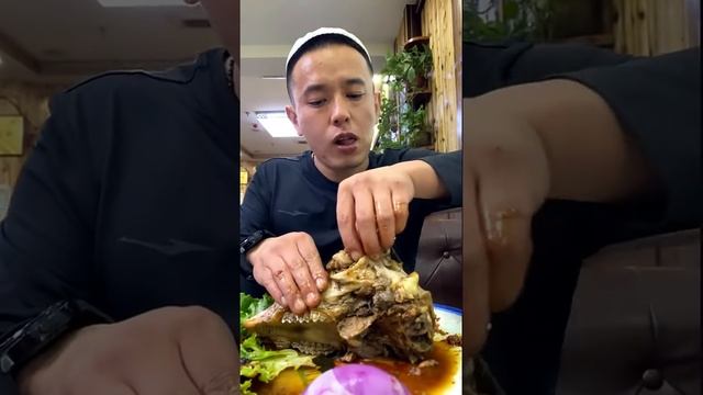ASMR Sheep Head Eating Show Mukbang Eating Goat Head Mouth Watering With Delicious Sound #20 смотреть онлайн