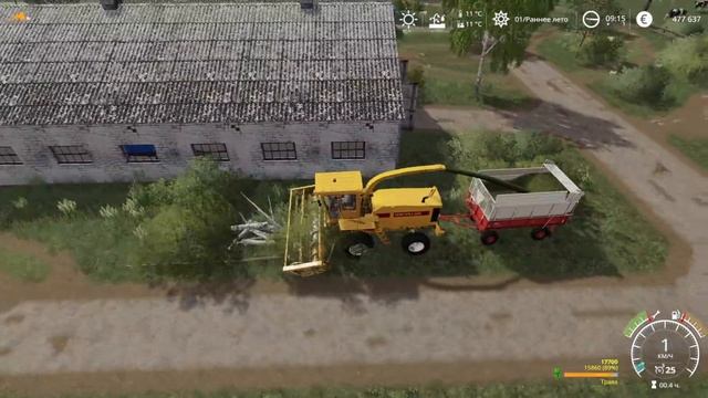 Сломался ДОН 680 во время работы // Новотроицкий с сезонами # 12 // Farming simulator 19 смотреть онлайн