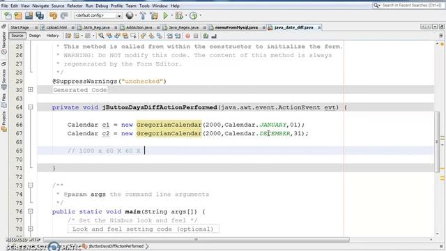 Java - How To Get Days Difference Between 2 Dates Using Java NetBeans [ with source code ] смотреть онлайн