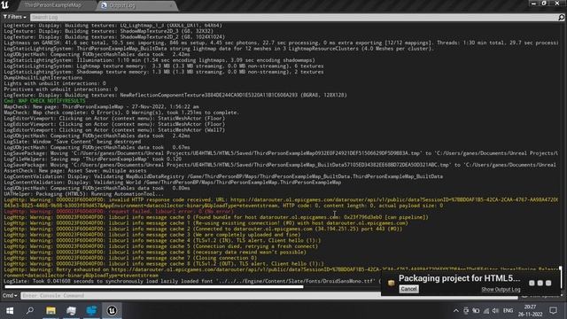 Unreal Engine 4.27.2 HTML5 (WebGL 2.0) Package Build Part 1 смотреть онлайн