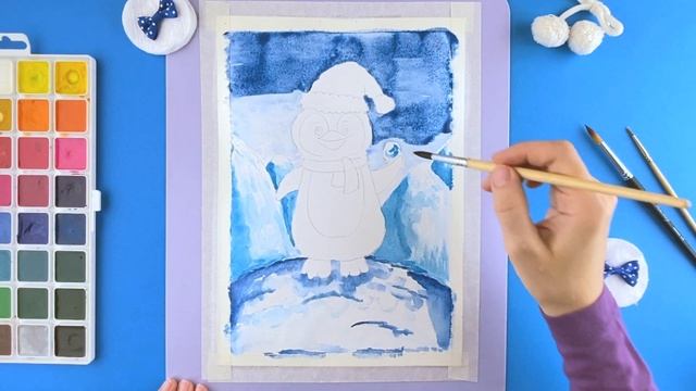 Рисуем Пингвина смотреть онлайн