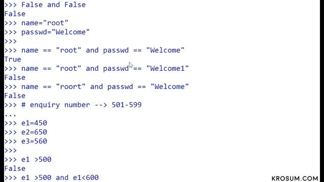Python Logical Operators смотреть онлайн