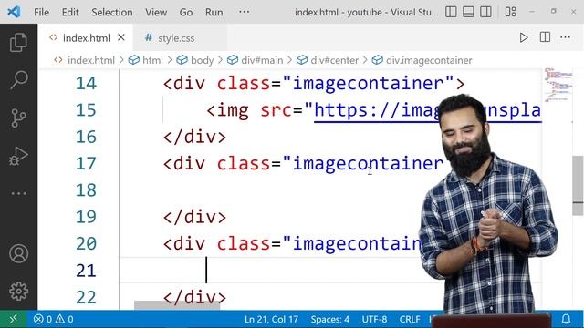 Landing Page With HTML, CSS and JS | 08 | Sheryians Coding School | Modern Animations with GSAP смотреть онлайн