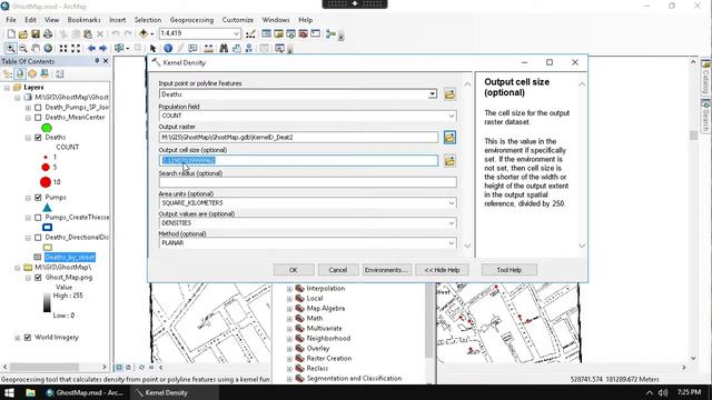 GIS on John Snow Map Part 5 - Kernal Density смотреть онлайн