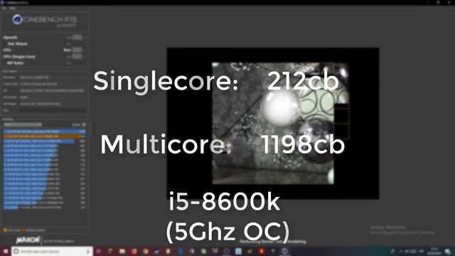 [Intel i5-8600k 4Ghz STOCK vs 5Ghz OC [CINEBENCH TEST]] смотреть онлайн